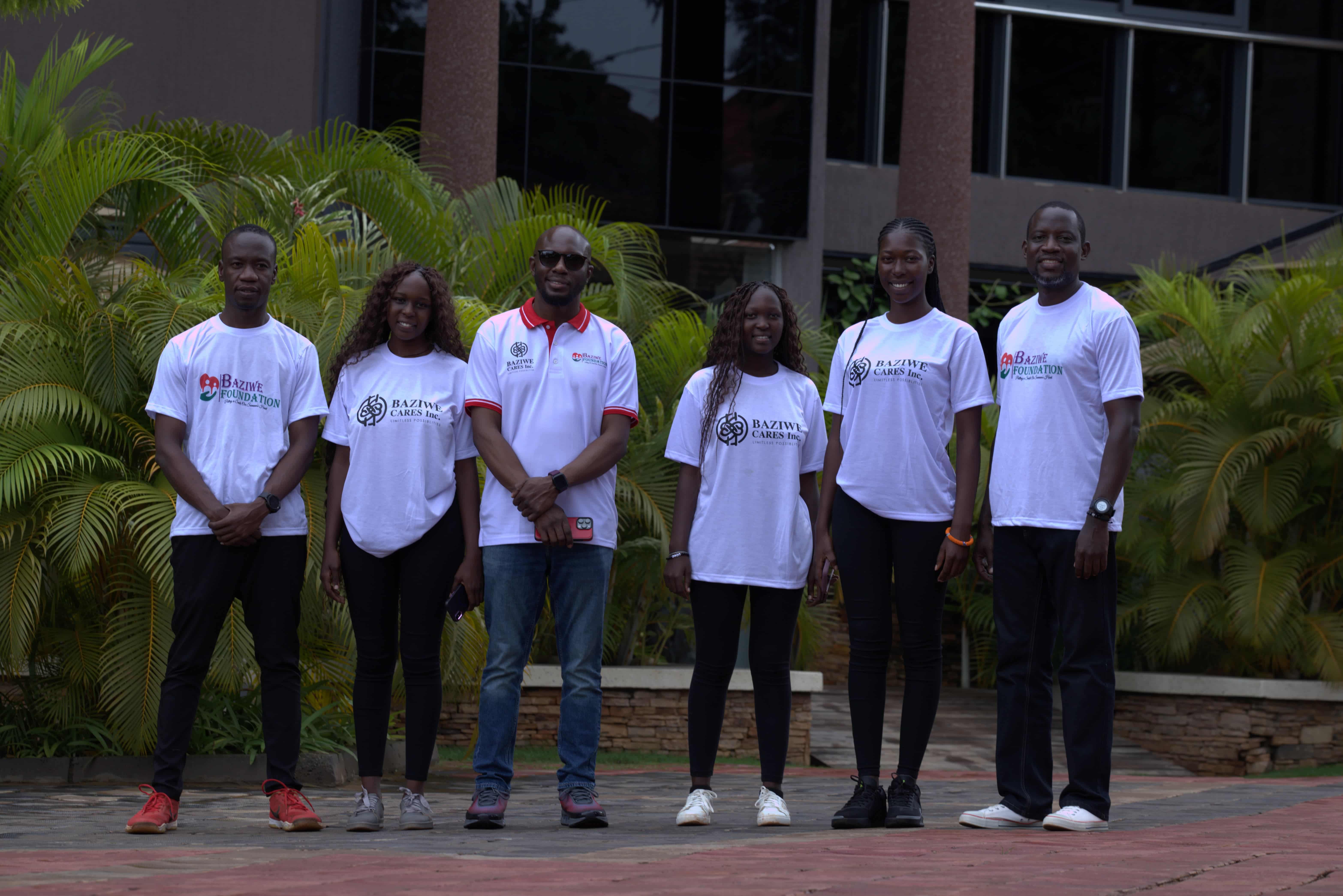 group photo of the Baziwe Cares team.